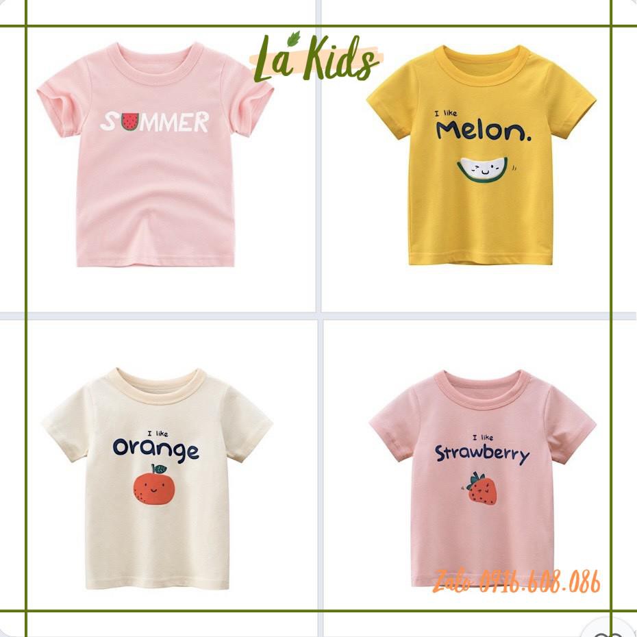 Áo phông 27 kids cộc tay bé gái mềm mát  áo thun cotton in hình dễ thương cho bé gái - Lá Kids Shop