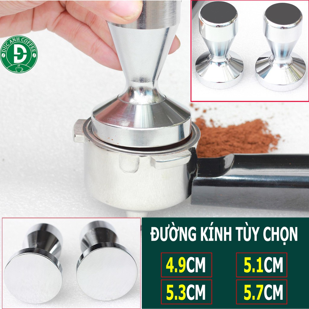 CỤC NÉN CÀ PHÊ TEMPER - chất liệu INOX 304 dùng cho máy pha cà phê espresso - có nhiều lựa chọn đường kính