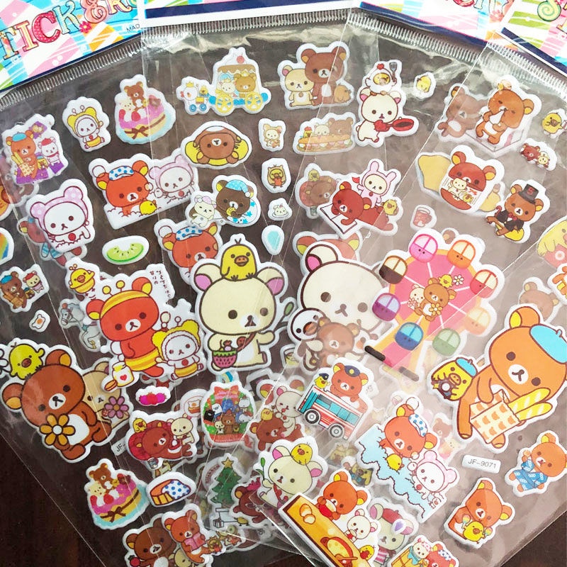 Miếng Dán 3D Hình Heo Peppa Pig Hoạt Hình Ba Chiều Dành Cho Trẻ Mẫu Giáo