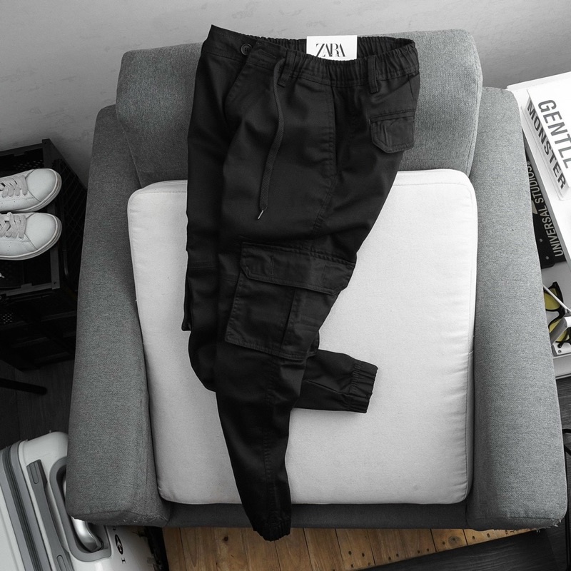 Quần Jogger kaki túi hộp ZR cotton có thun co dãn chính phẩm VNXK