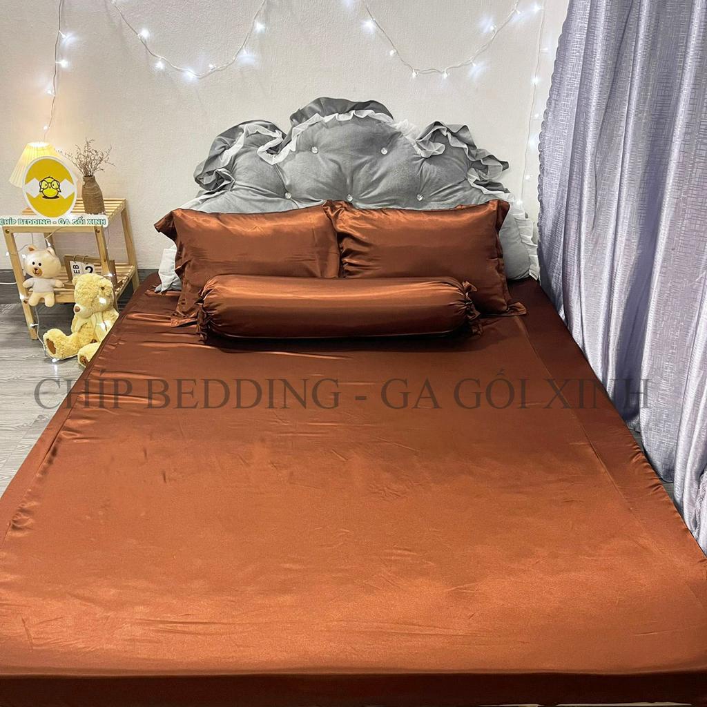 TRỌN BỘ DRAP PHI LỤA THÁI TUẤN HÀNG LOẠI 1 - SOCOLA - ĐỦ KÍCH THƯỚC( ẢNH THẬT SHOP CHỤP)