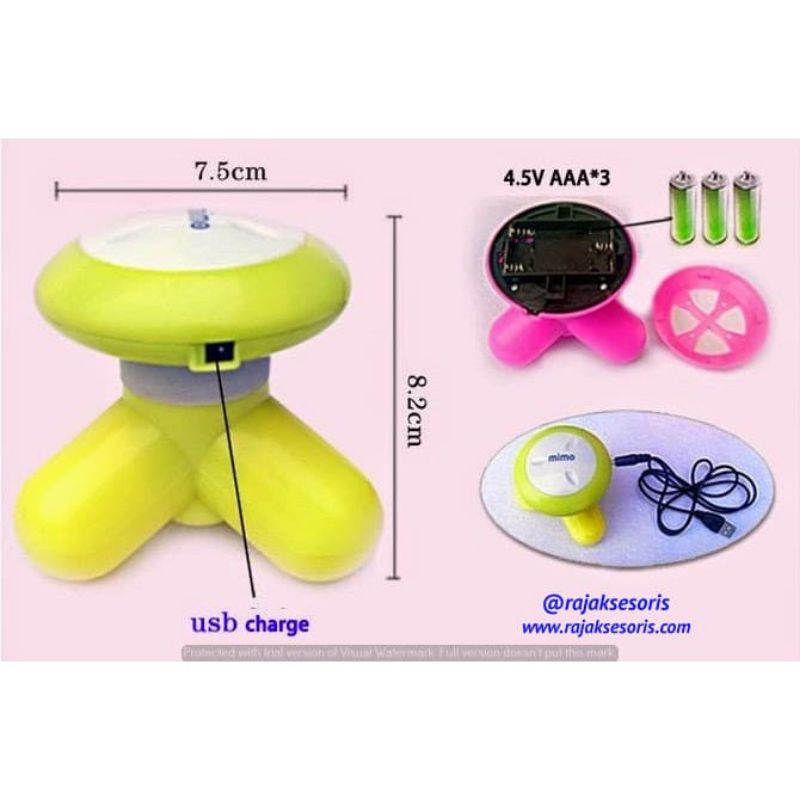 Máy massager cầm tay mini 3 chân chính hãng MIMO