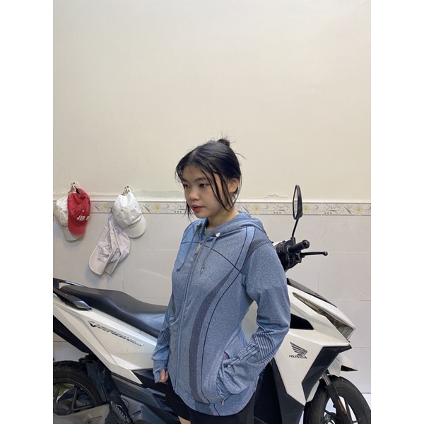 Áo khoác Nữ ôm body form dài vải thun dệt lạnh nhẹ mát mùa hè rất hàn quốc thời trang, 5 túi