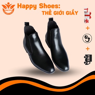 Giày da nam chelsea boost cổ cao cá tính