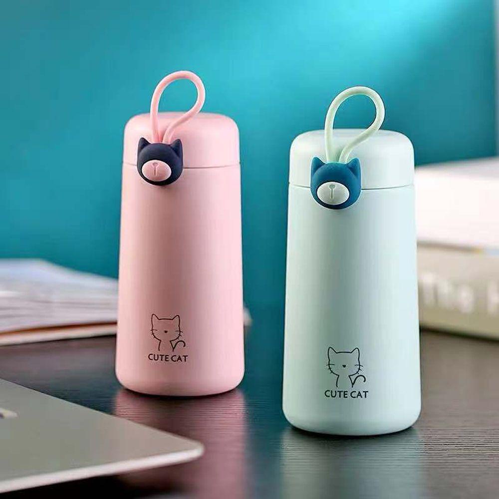 Bình Nước Giữ Nhiệt Bằng Thép Không Gỉ Hình Mèo Dễ Thương TAYLOR1 270ml