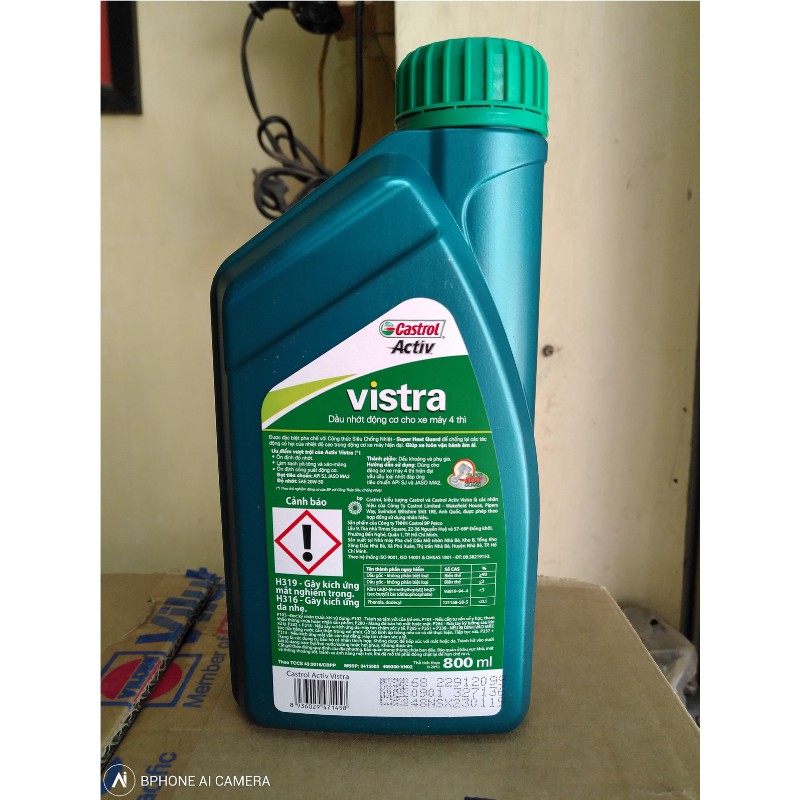 Dầu nhớt xe máy Castrol Activ Vistra 20w50 (800ml)