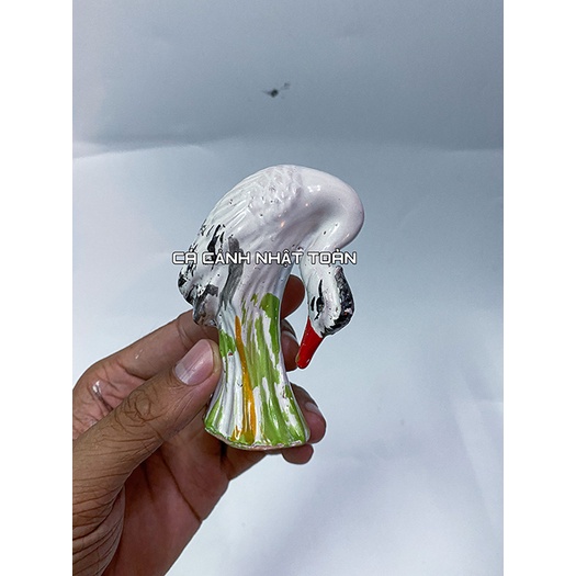 CÒ SỨ TRÁNG MEN TRANG TRÍ BỂ CÁ NON BỘ CAO 12CM