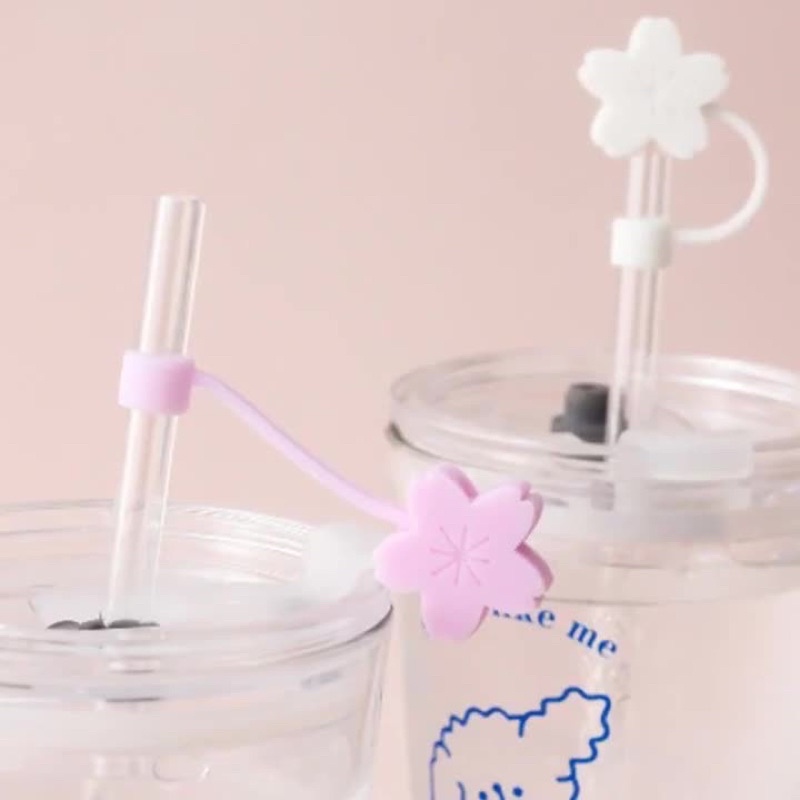 Nắp đậy ống hút bằng silicone siêu xinh, đáng yêu tiện lợi cho bé