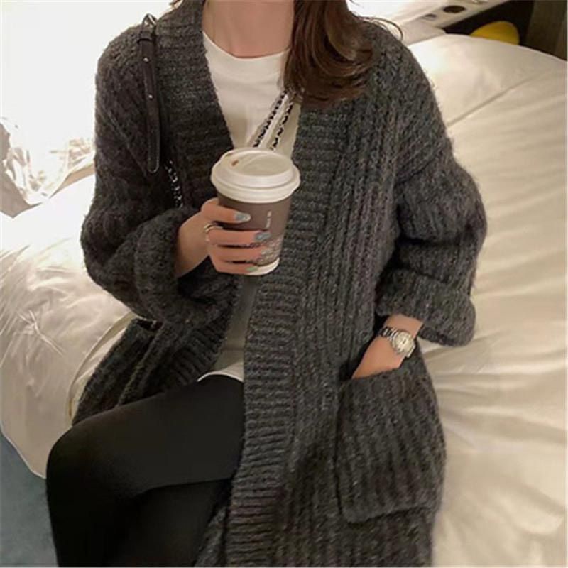 Áo khoác len cardigan , áo khoác len dáng dài phong cách hàn quốc siêu xinh hàng L1 | BigBuy360 - bigbuy360.vn