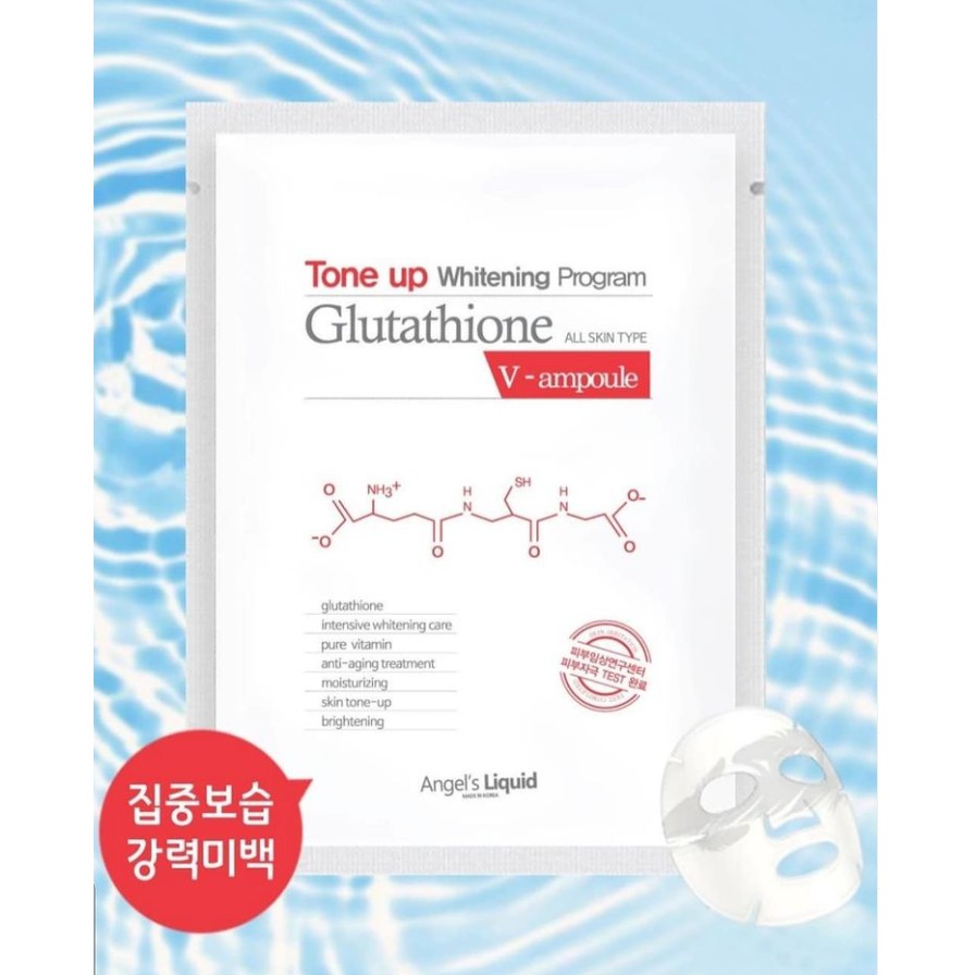 Mặt Nạ Dưỡng Sáng Da Angels Liquid Tone Up Brightening / Whitening Program Glutathione