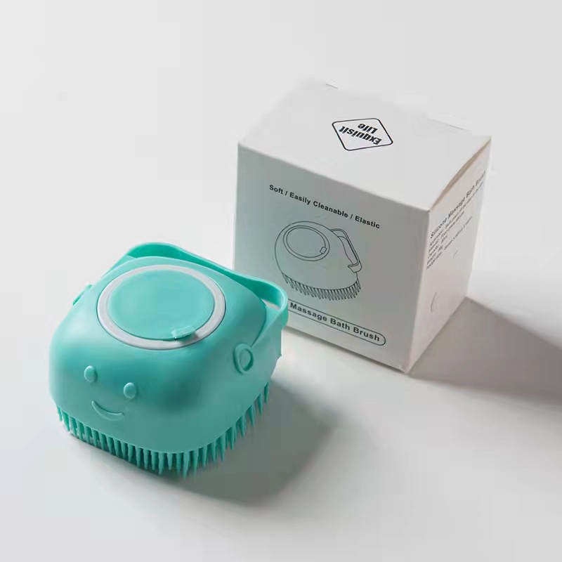 Bản Chải Tắm Cho Chó Mèo - Bàn Chải Massage Silicon Cho Chó Mèo