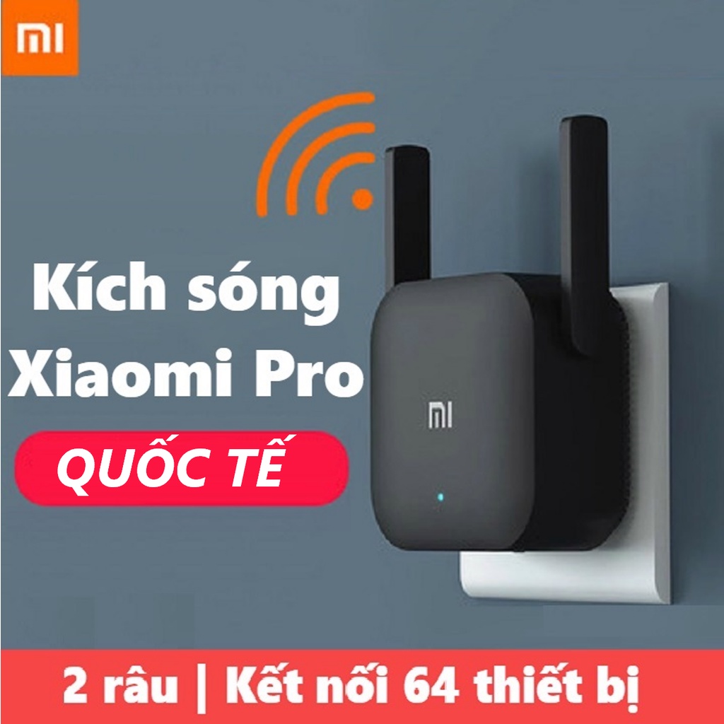 [QUỐC TẾ] Thiết bị kích sóng Xiaomi Wifi Repeater Pro bộ kích sóng wifi Xiaomi Pro