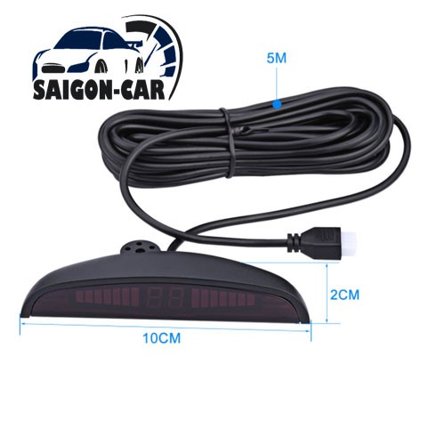 🔥HCM-Cảm biến lùi 4 mắt siêu nhạy cho xe hơi, ô tô 12V, đủ màu đen bạc trắng