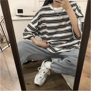 Áo Pull kẻ ngang logo (Ảnh/Video tự chụp)