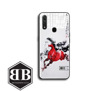 Ốp lưng kính cường lực Oppo A9 2020 A5 2020 A11 A31 A8 A91 Reno3 A39 A57 thảo nguyên xanh