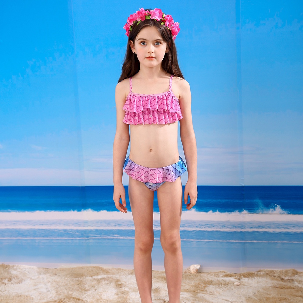Bikini Ba Mảnh Hình Nàng Tiên Cá Cho Bé Gái