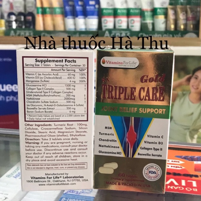 Triple Care Gold - Khỏe sụn khớp, mạnh gân cơ, chắc dây chằng