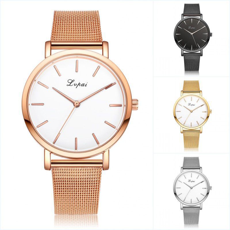 📣📣Women Business Fashion Quartz Stainless Steel Analog Watch Jamtangan