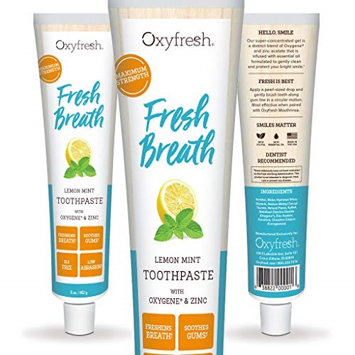 Kem đánh răng hương chanh bạc hà Maximum Fresh Breath - Oxyfresh