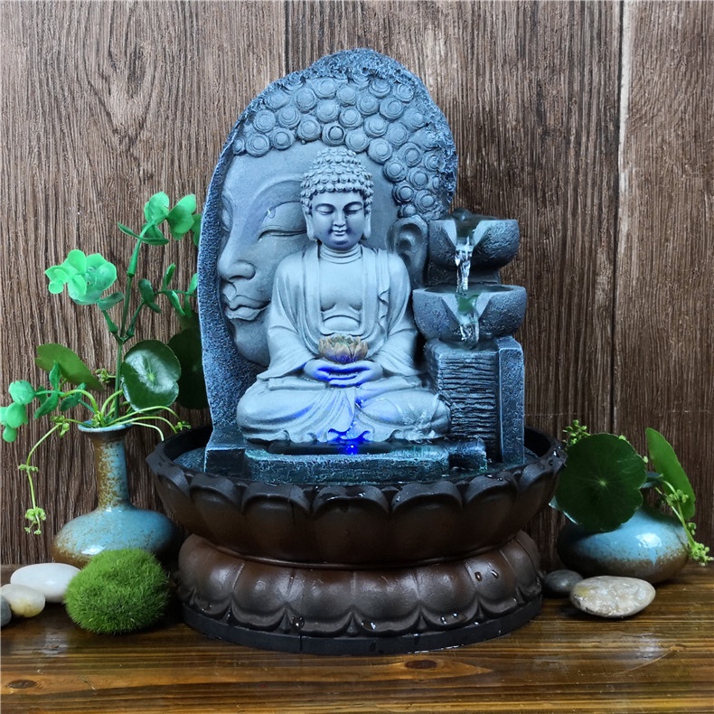 Thác nước phong thuỷ siêu đẹp- Tiểu cảnh non bộ-Thác phong thủy mini để bàn
