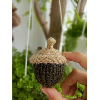 Móc Khóa Quả Sồi Handmade bằng Len