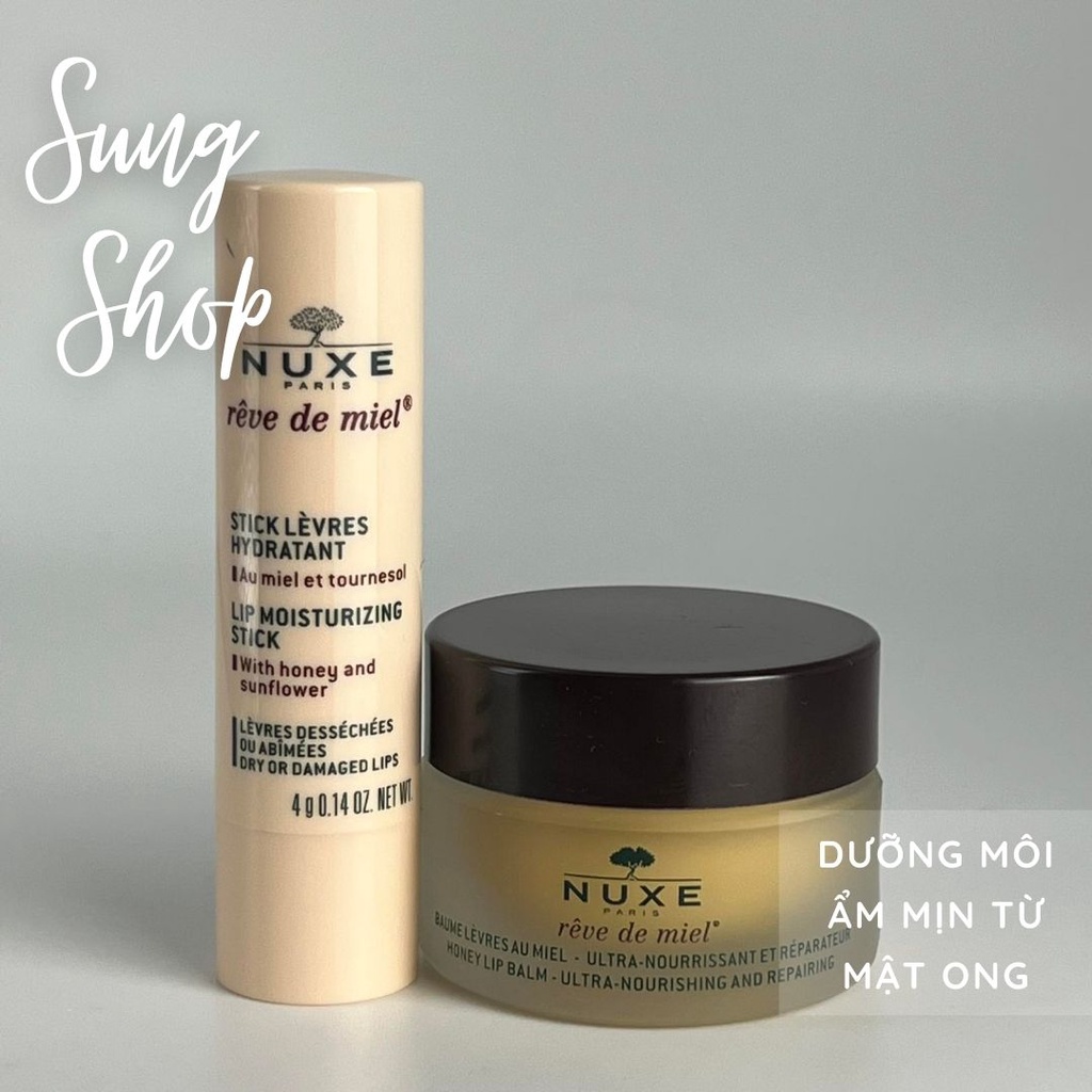 [CHUẨN PHÁP] SON NUXE DƯỠNG MÔI MẬT ONG PHÁP