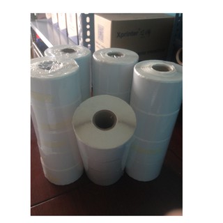 giấy in tem mã vạch khổ 50*30 một hàng tem chuyên dụng cho trà sữa