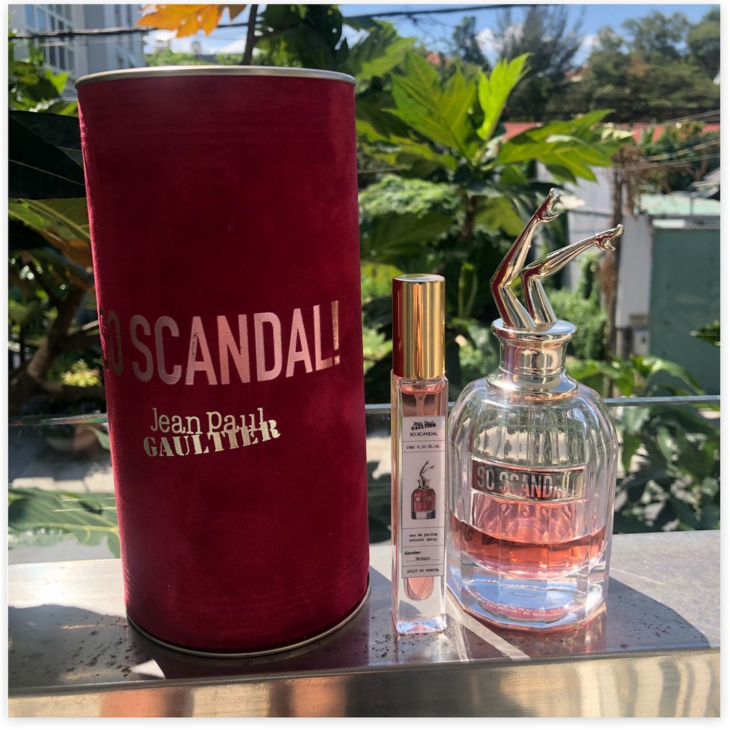 [Mã giảm giá mỹ phẩm chính hãng] [CHUẨN AUTH - Mẫu thử 10ml] Nước hoa Jean Paul Gaultier So Scandal Phiên Bản 2020