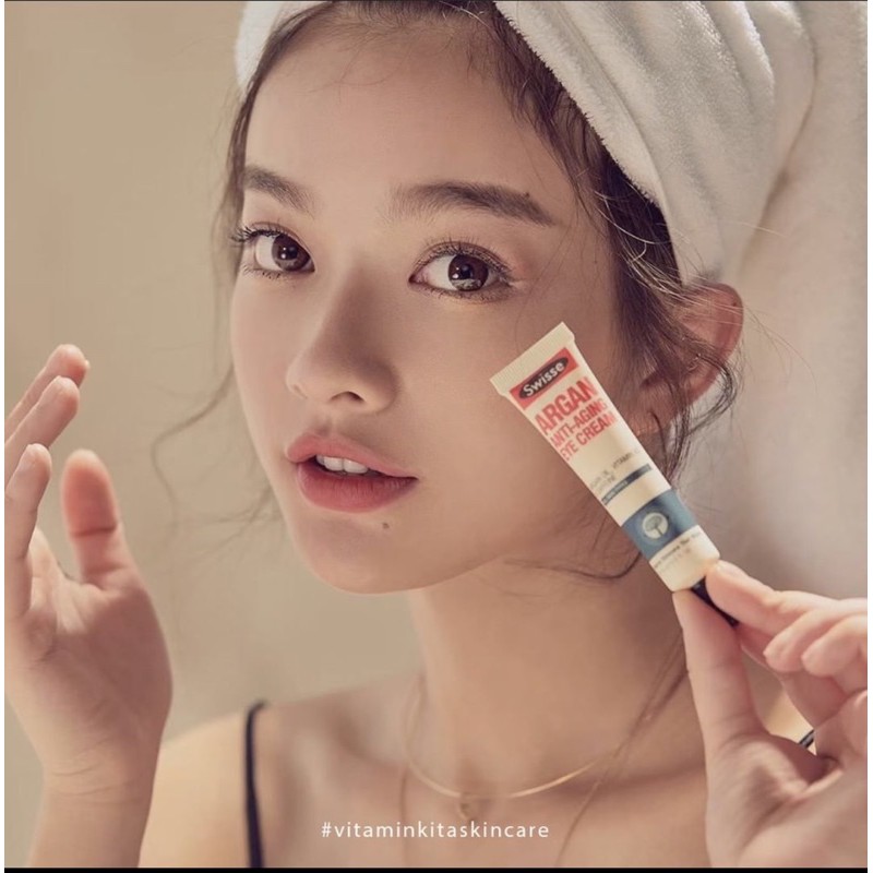 [Hàng có săxn +bill ] Kem chống lão hoá mắt Swisse Skincare Argan Revitalising Eye Cream 15ml[ mẫu mới] | BigBuy360 - bigbuy360.vn