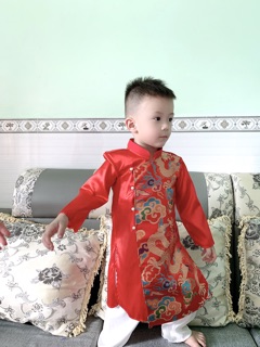 [XÃ HÀNG] Áo Dài Gấm L1 Bé Trai Cao Cấp (Giá Xưởng Xả)