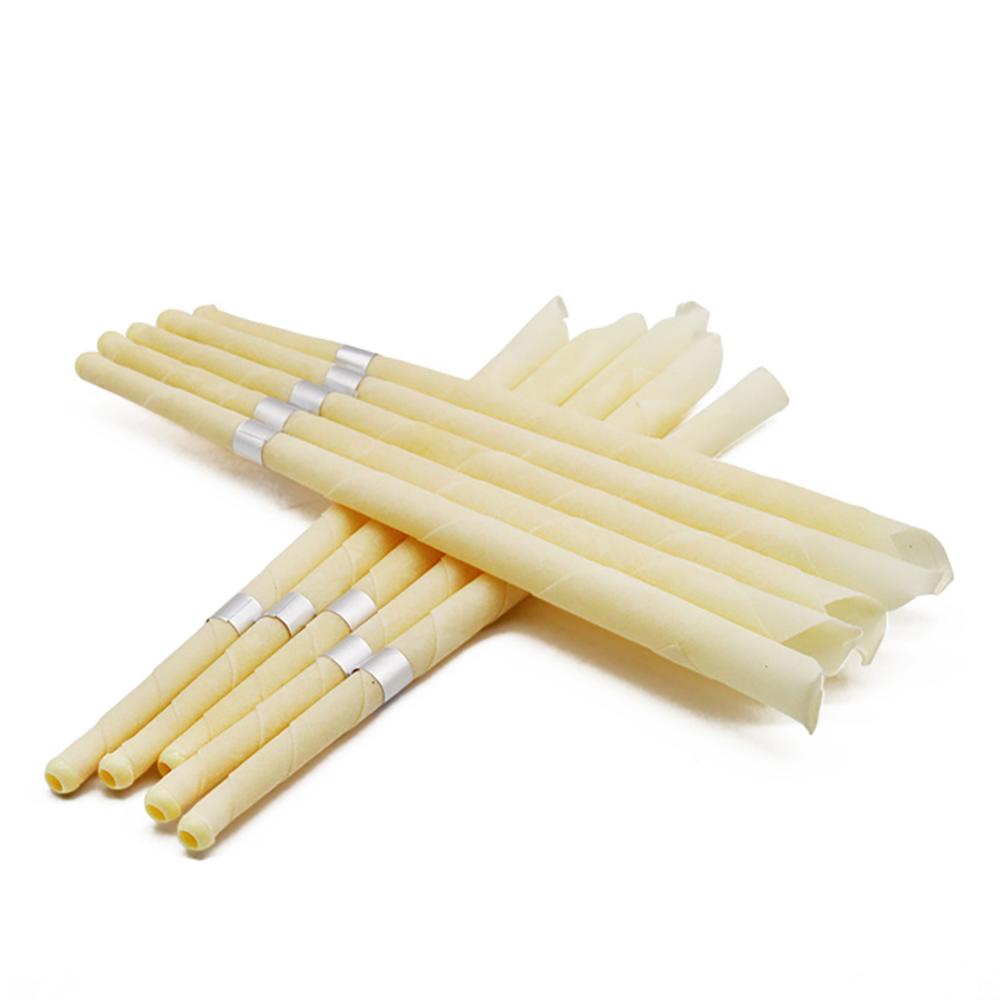 Bộ 10 Cây Nến Lấy Ráy Tai Bằng Sáp Ong Tự Nhiên Giúp Thư Giãn Lỗ Tai F3Z6