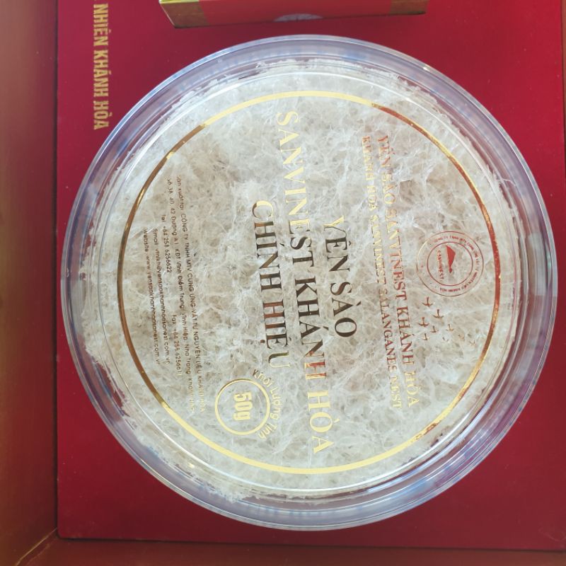 Yến sào Khánh Hòa Sanvinest tinh chế làm sạch 50 gram - 100 gram (tặng kèm hộp 3 gram bên trong)
