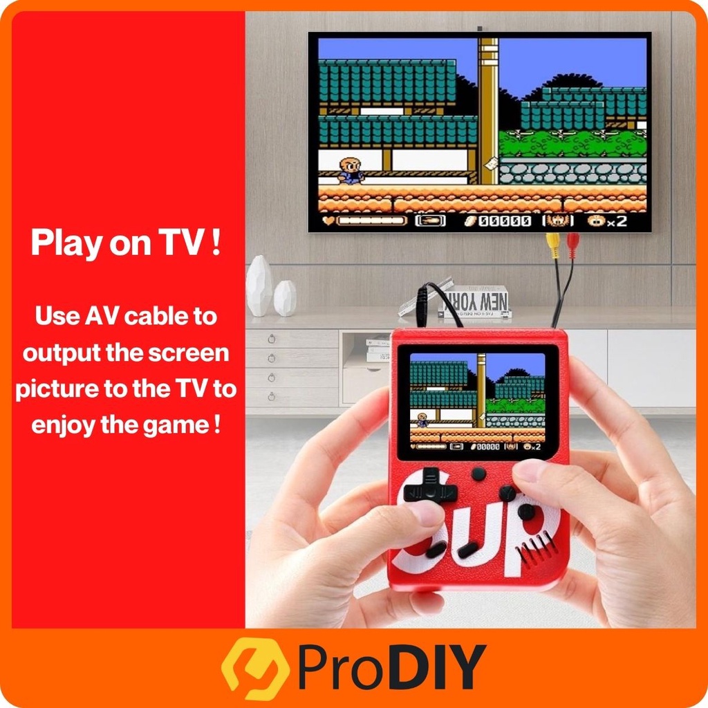 Máy Chơi Game CầM Tay Mini Retro 400 Game SUP 2.5 Inch LCD KèM Phụ KiệN ​Màn Hình Cảm Ứng