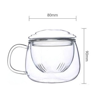 Cốc pha trà thủy tinh Zeno CLL02- 300ml