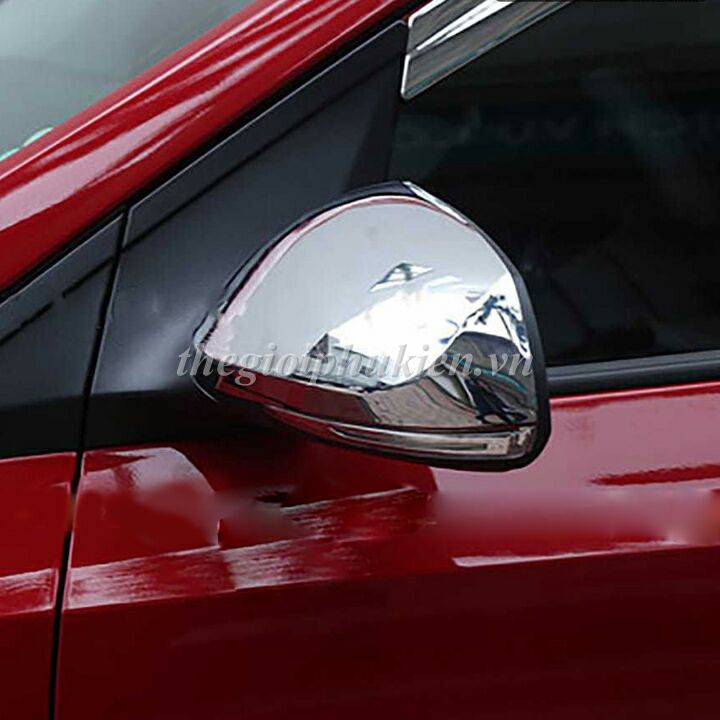 Bộ 2 chi tiết ốp trang trí gương chiếu hậu dành cho xe Hyundai Grand i10 - mạ Crom