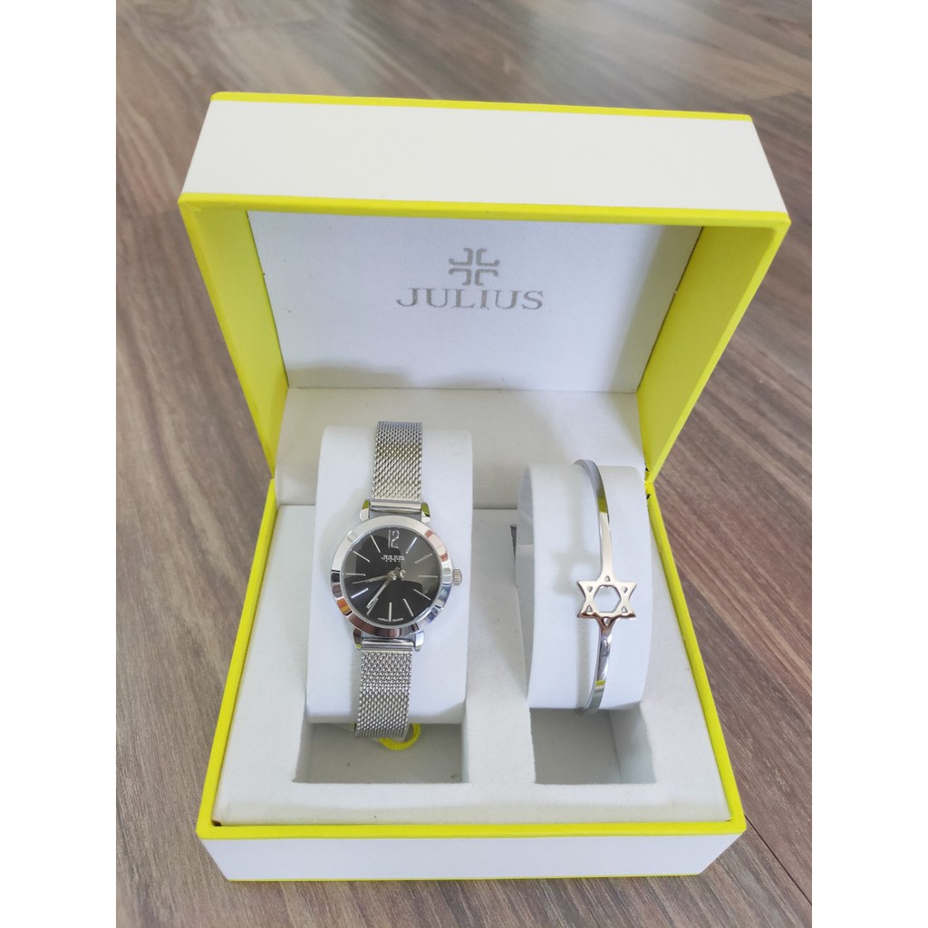 [Mã BMLTA50 giảm 10% đơn 150K] Combo đồng hồ nữ dây thép và Lắc tay nữ ngôi sao Julius Hàn Quốc Ja-732 | BigBuy360 - bigbuy360.vn
