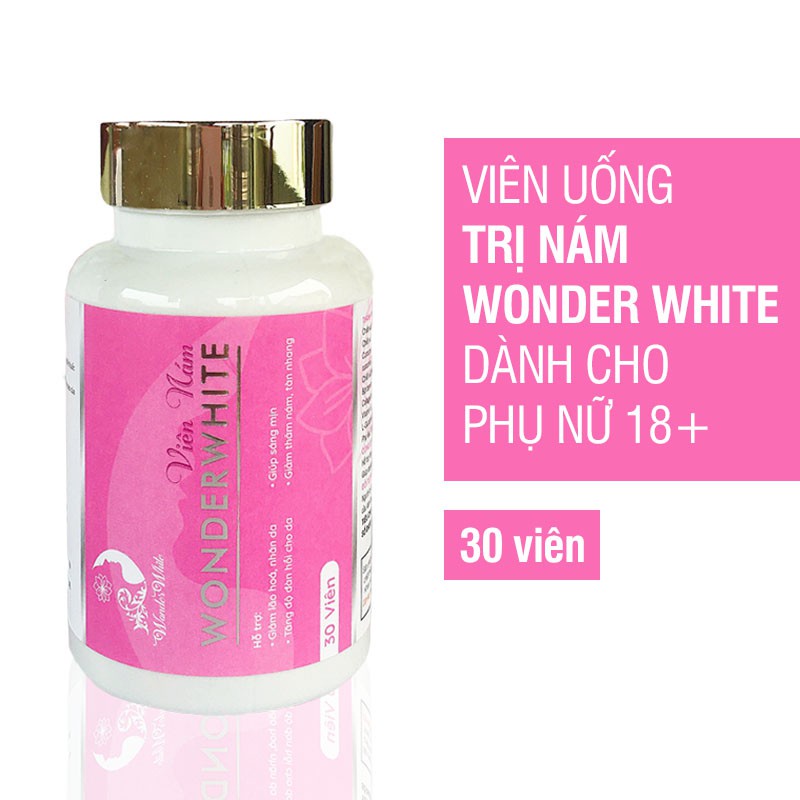 Viên nám Wonder White - Hỗ trợ giúp làn da sáng mịn hơn, giảm nám