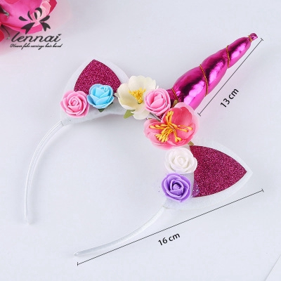 Cài tóc hình sừng kỳ lân đáng yêu cho bé