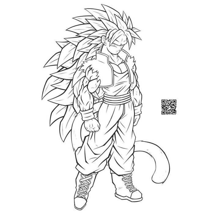 1874 Tranh Dragonball tô màu Anime 7 viên ngọc rồng  khổ giấy A4 6-1