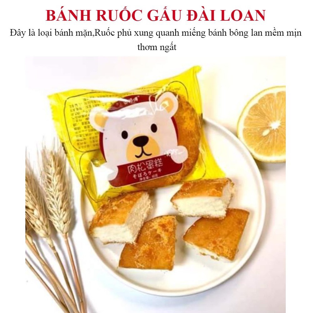 [Mã SKAMLTSM9 giảm 10% đơn 99K] [1 THÙNG 30c] Bánh Ruốc Gấu Đài Loan Siêu Thơm Ngon 1,5KG (Date Mới Nhất)