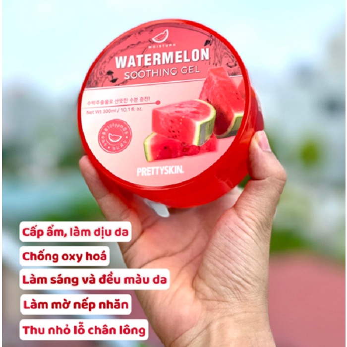 Gel Dưỡng Da Đa Năng Pretty Skin Hàn Quốc Soothing Gel 300ml Giúp Dưỡng Ẩm Trắng Da Giảm Mụn Ngăn Ngừa Lão Hóa