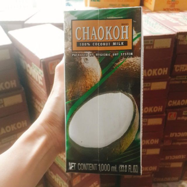 Nước cốt dừa Thái lan Chaokoh 1lit - đậm đặc loại 23%