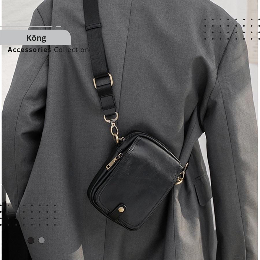 Túi đeo chéo nam, túi da nam nhỏ gọn tiện lợi dành cho nam.