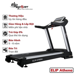 Máy Chạy Bộ Tại Nhà ELIP Athena Tải Trọng Cao, Nâng Dốc Tự Động, Màn Hình Cực Lớn, Thảm Chạy Êm Ái