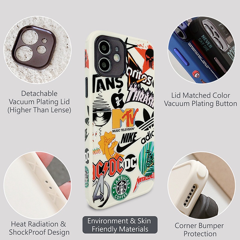 Ốp Điện Thoại Chống Va Đập Cho iPhone 13 Pro Max 11 Pro Max 12 Pro Max 7 8 Plus X XS Xmax XR 12