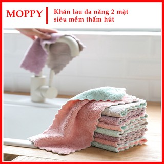 Khăn Lau Đa Năng Siêu Bền Siêu Thấm Hút Dùng Được Trên Mọi Bề Mặt - Mềm Mại, Gom Bụi Bẩn Tốt, Có Thể Tái Sử Dụng