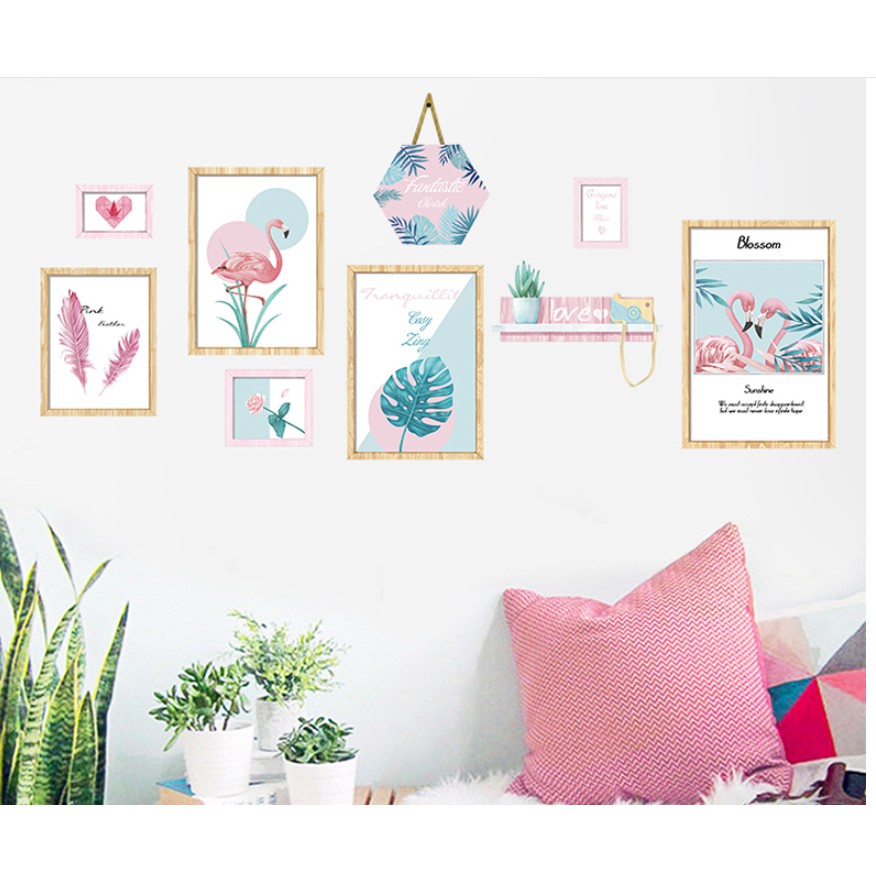 Decal trang trí tường Hồng Hạc