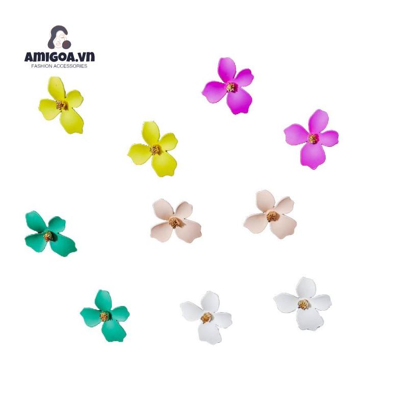 Bông Tai Dáng Dài Hình Bông Hoa Thời Trang Dành Cho Nữ