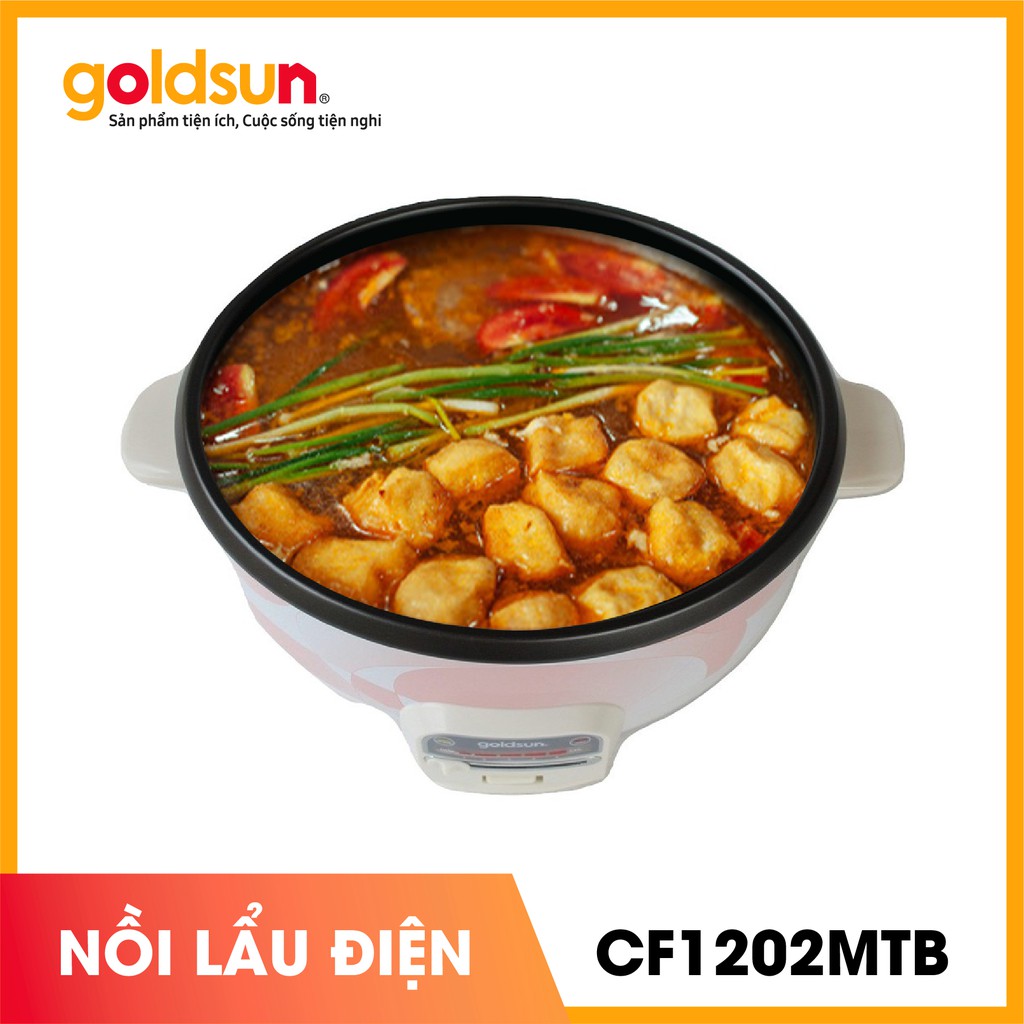 Nồi lẩu điện đa năng Goldsun CF1202MTB chính hãng