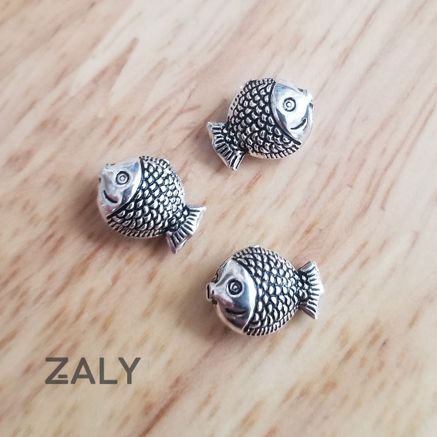 Charm bạc chặn Cá Chép CC43 zaly - Bạc 925